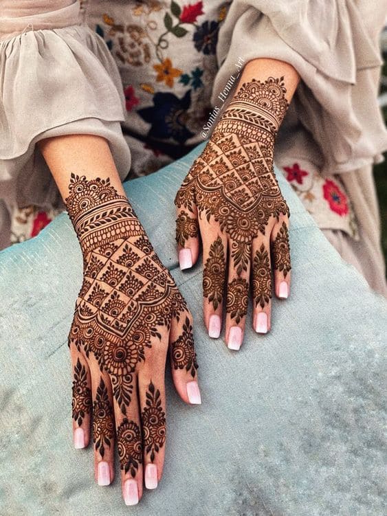 Back Henna Design